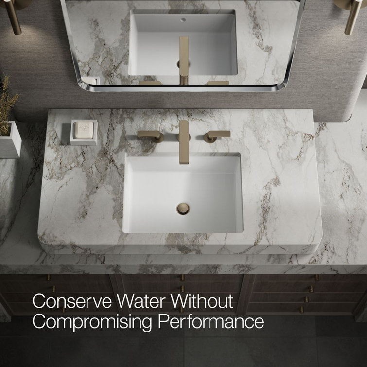 Vibrant Brushed Bronze Widespread Bathroom Faucet with Drain Assembly