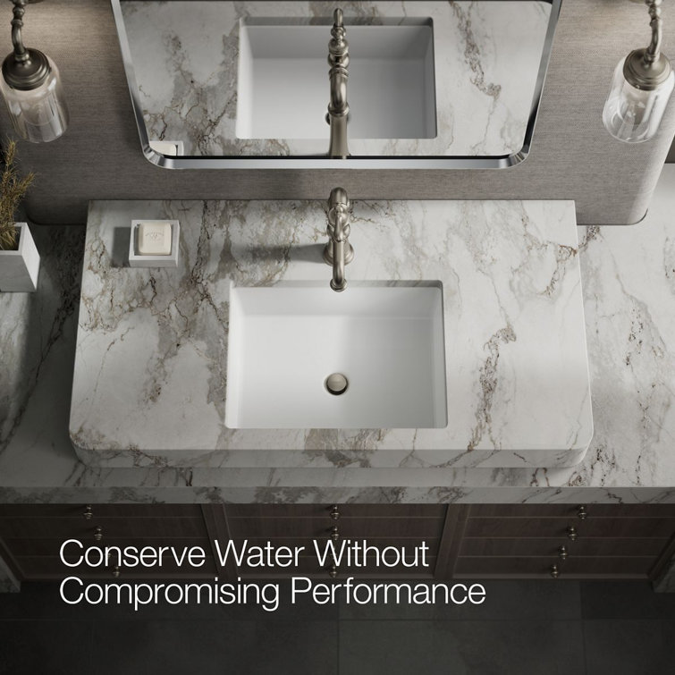 Vibrant Brushed Nickel Single Handle Bathroom Faucet