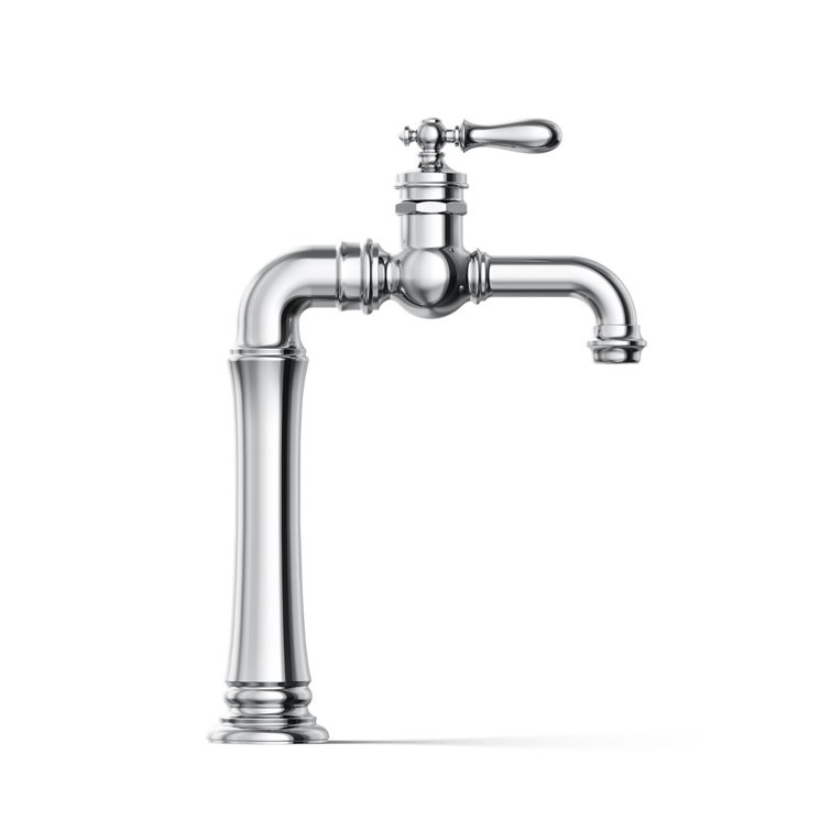 Artifacts Polished Chrome Single-Handle Modern Bathroom Faucet