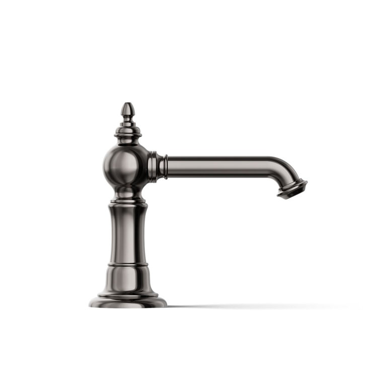 Vibrant Titanium Single Hole Bathroom Faucet with Drain Assembly