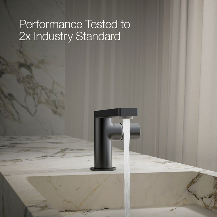 Minimalist Matte Black Single-Handle Bathroom Faucet