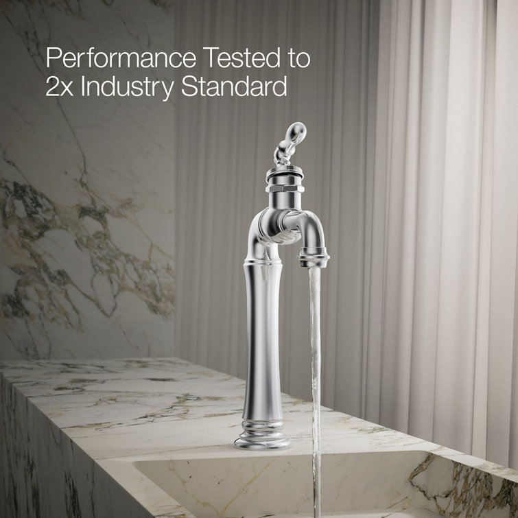Artifacts Polished Chrome Single-Handle Modern Bathroom Faucet