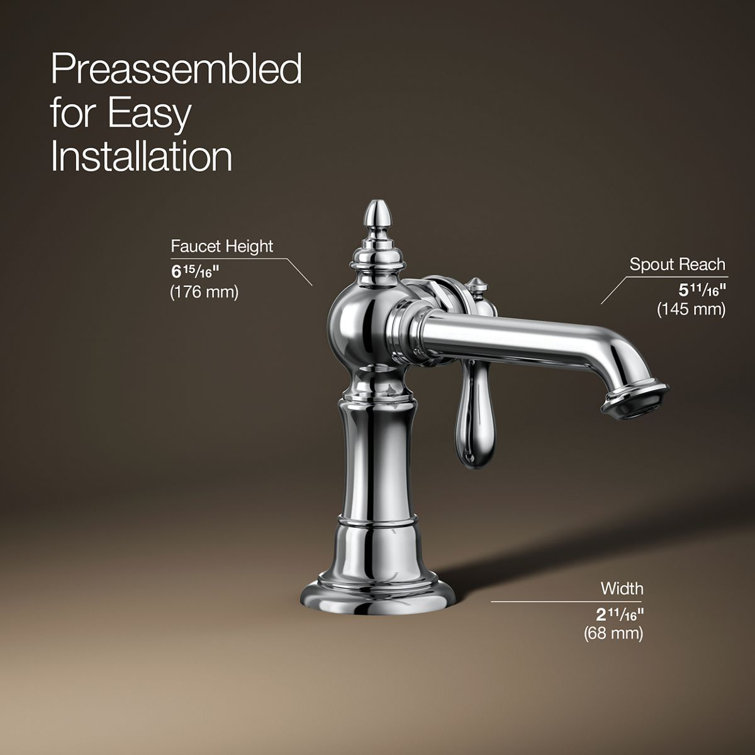 Artifacts Polished Chrome Single-Handle Bathroom Faucet