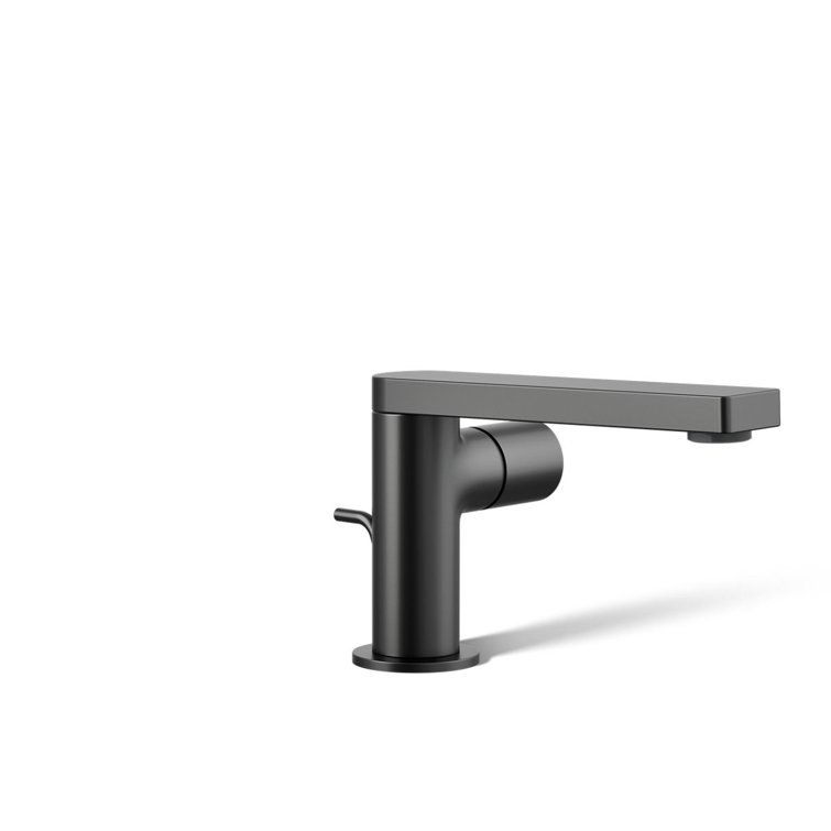 Minimalist Matte Black Single-Handle Bathroom Faucet