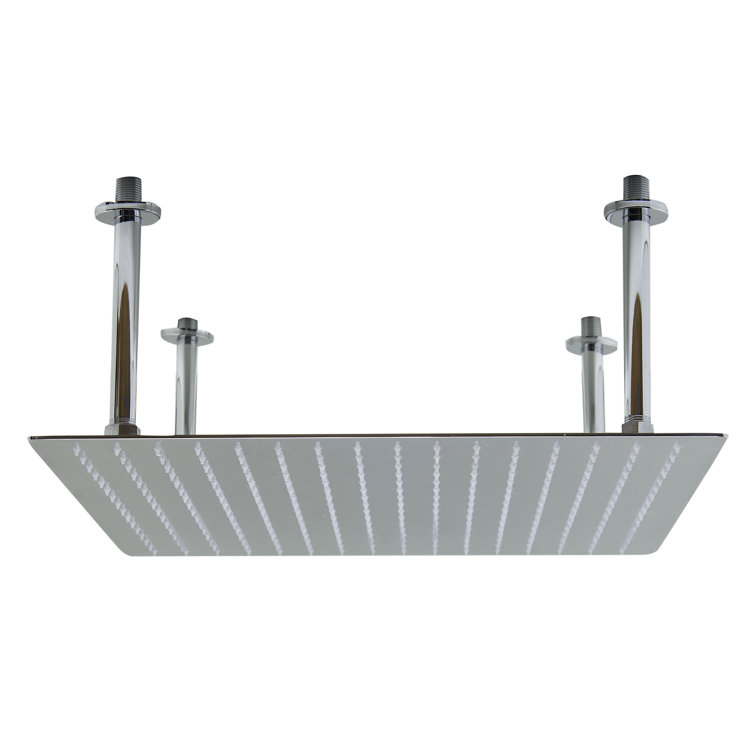 Ultra Thin Polished Stainless Steel Square Rain Shower Head