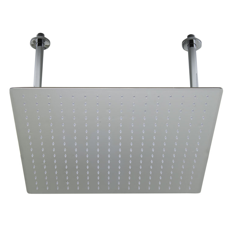 Ultra Thin Polished Stainless Steel Square Rain Shower Head