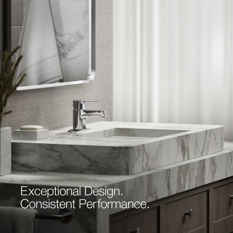 July Polished Chrome Single-Handle 4-in Centerset Bathroom Faucet