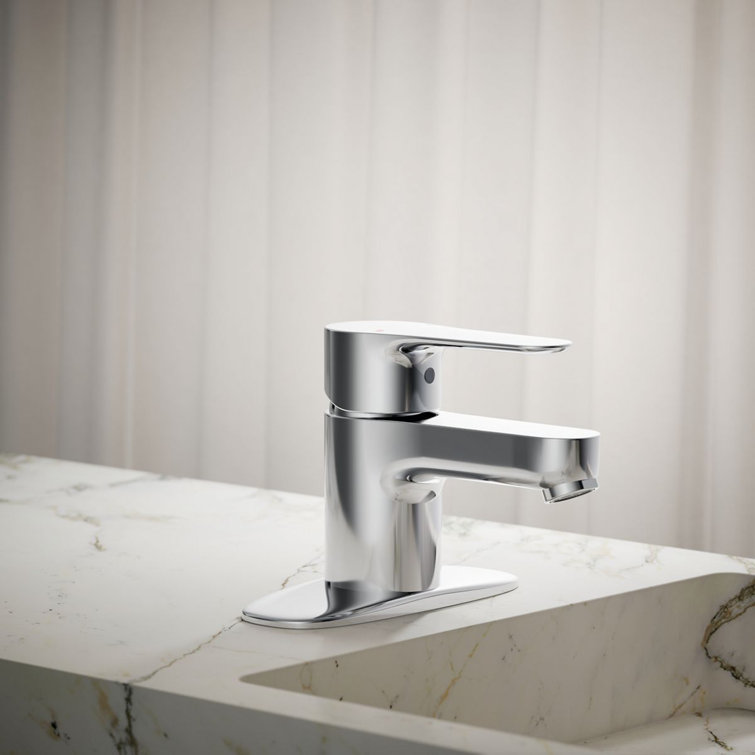 July Polished Chrome Single-Handle 4-in Centerset Bathroom Faucet