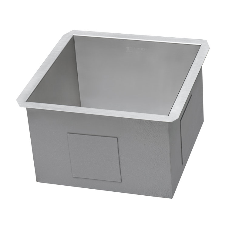 Brushed Stainless Steel Undermount Single Bowl Bar Prep Sink