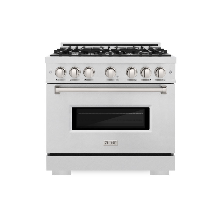ZLINE 36" Stainless Steel Gas Range with Convection Oven