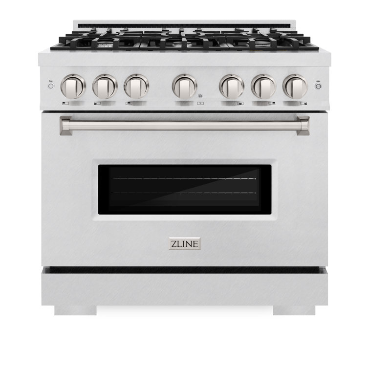 ZLINE 36" Stainless Steel Gas Range with Convection Oven