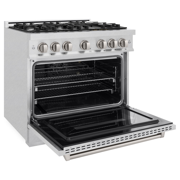 ZLINE 36" Stainless Steel Gas Range with Convection Oven