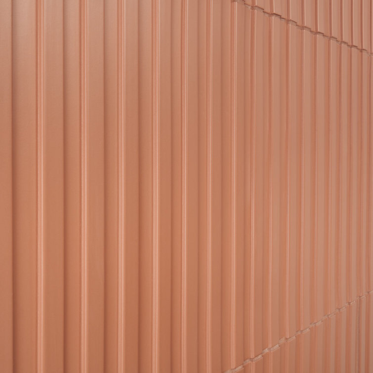 Terracotta 6x18 Matte Porcelain Fluted Wall Tile