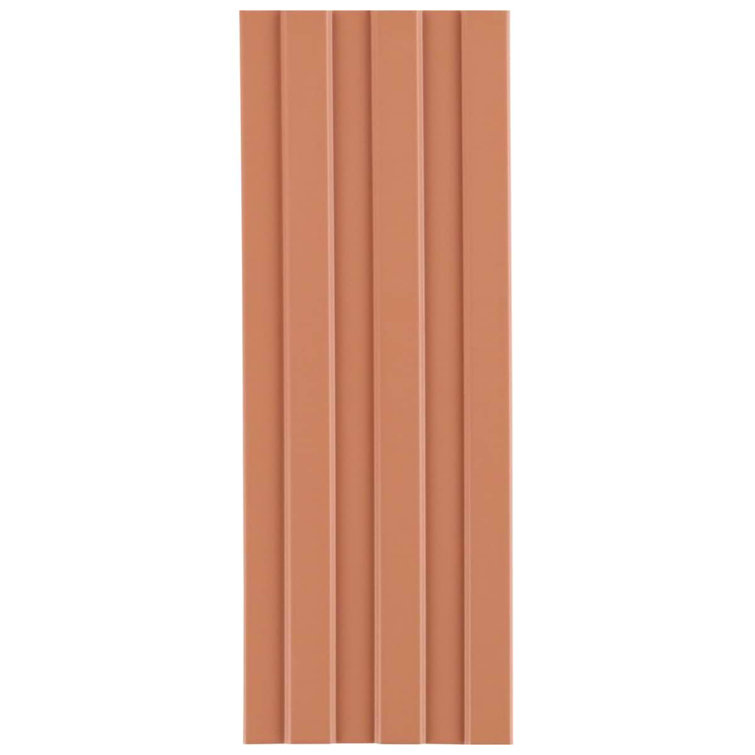 Terracotta 6x18 Matte Porcelain Fluted Wall Tile