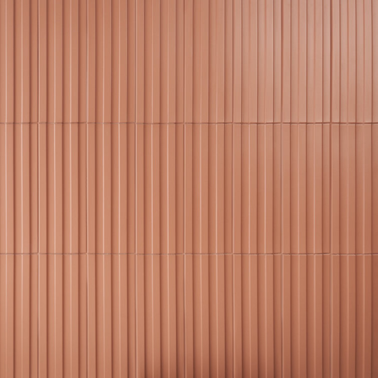 Terracotta 6x18 Matte Porcelain Fluted Wall Tile