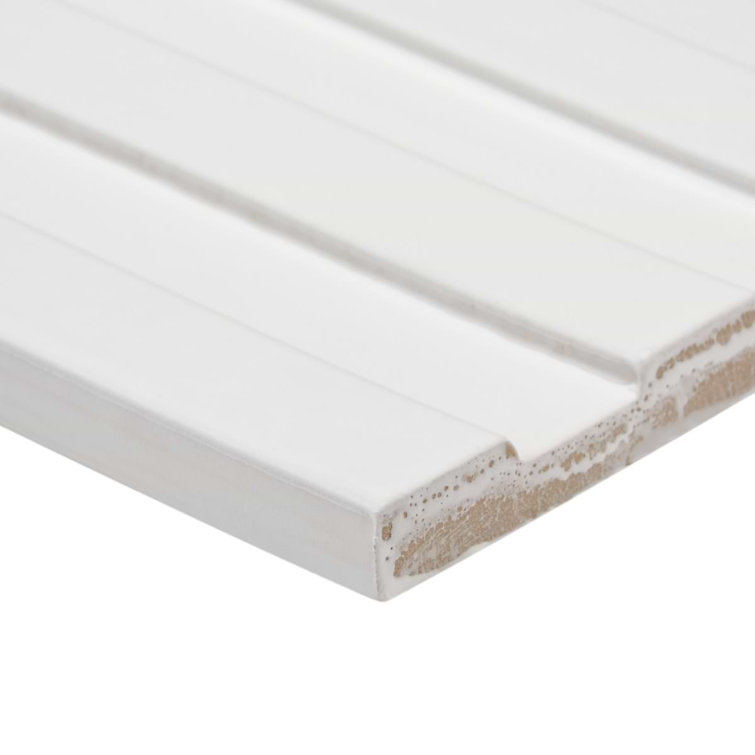 Veluto White Matte Porcelain 6x18 Wall Tile