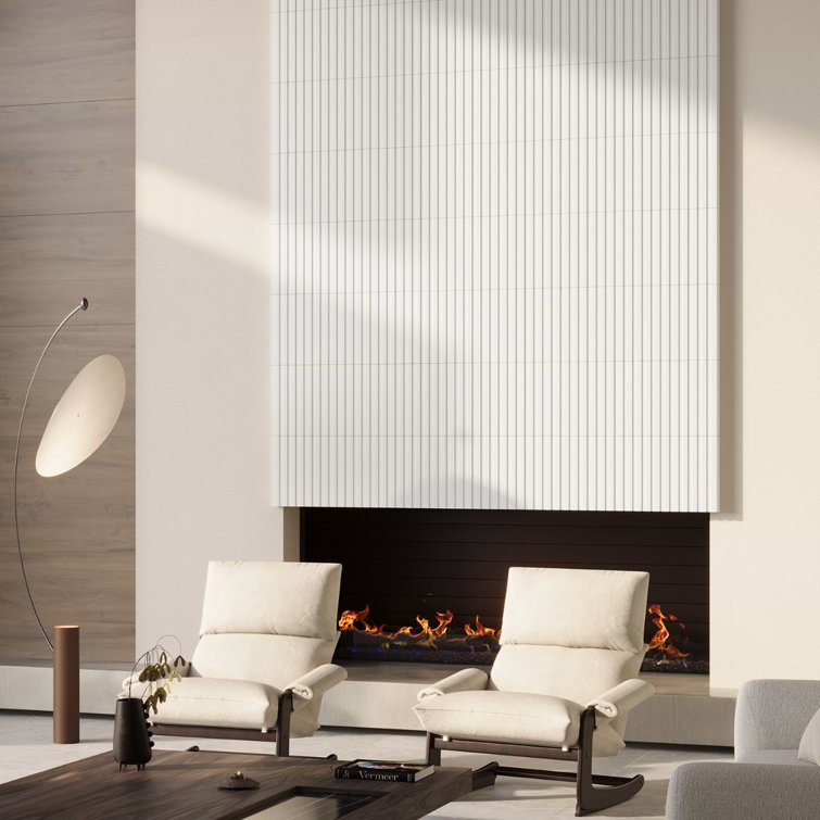 Veluto White Matte Porcelain 6x18 Wall Tile