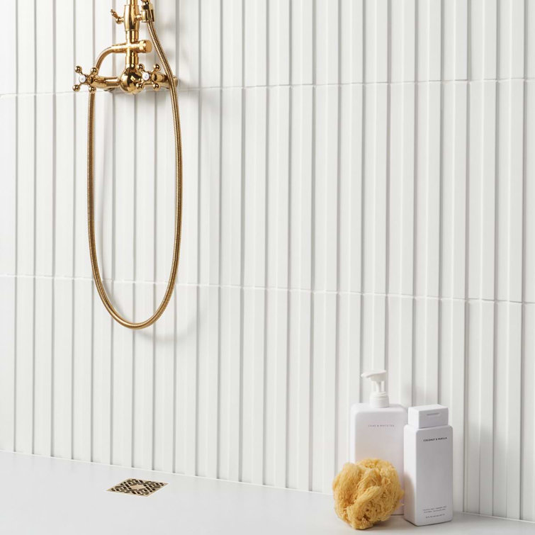 Veluto White Matte Porcelain 6x18 Wall Tile