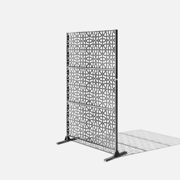 Corten Steel Urban Oasis 45"x76" Weathered Privacy Screen