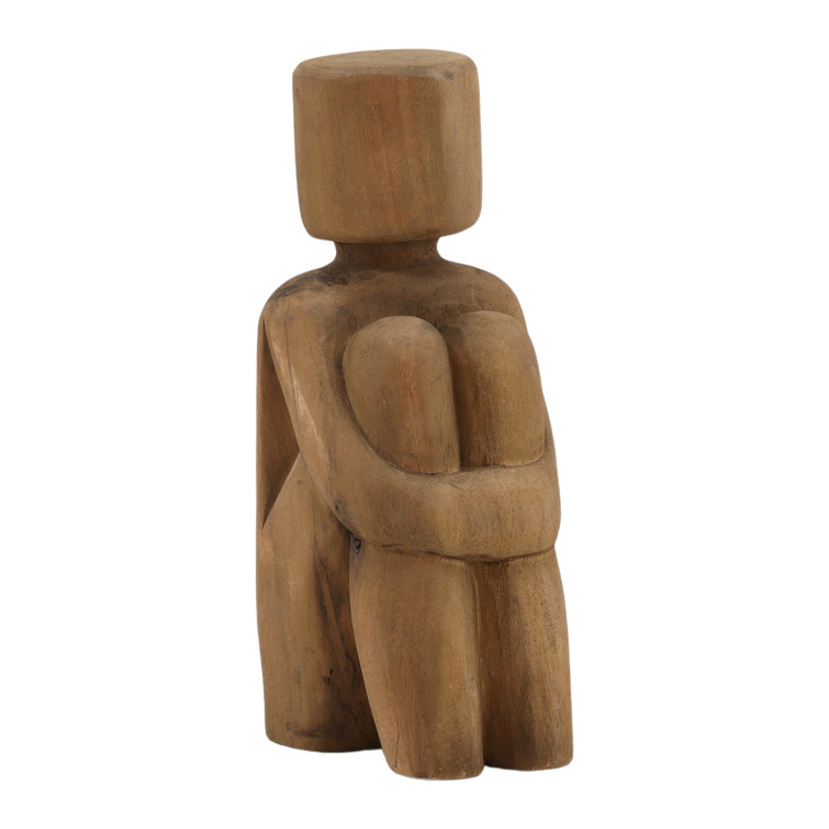 Natural Suar Wood Handcrafted Figurine Sculpture
