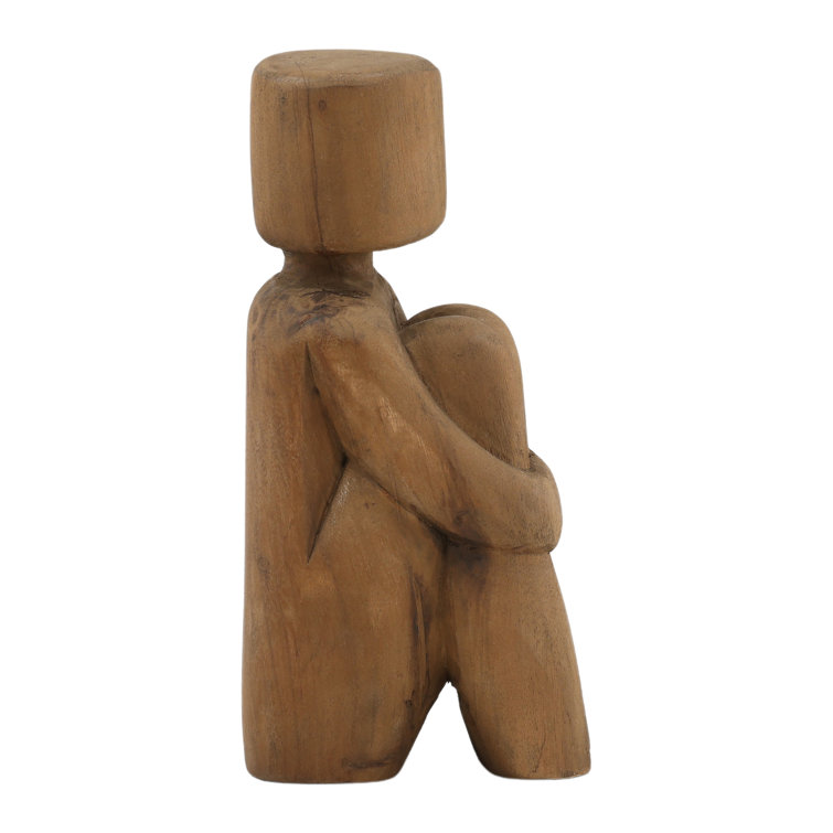 Natural Suar Wood Handcrafted Figurine Sculpture