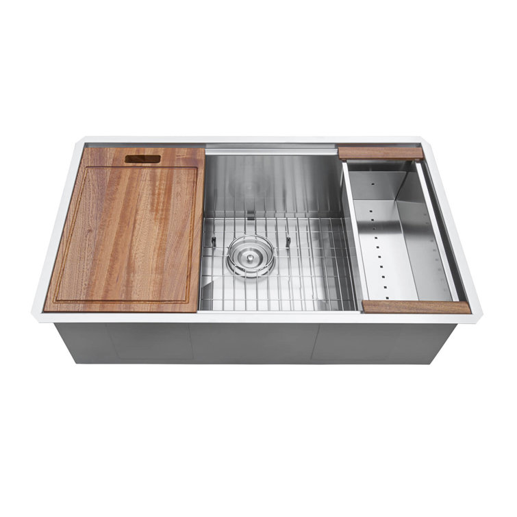 30-Inch Stainless Steel Workstation Kitchen Sink with Accessories