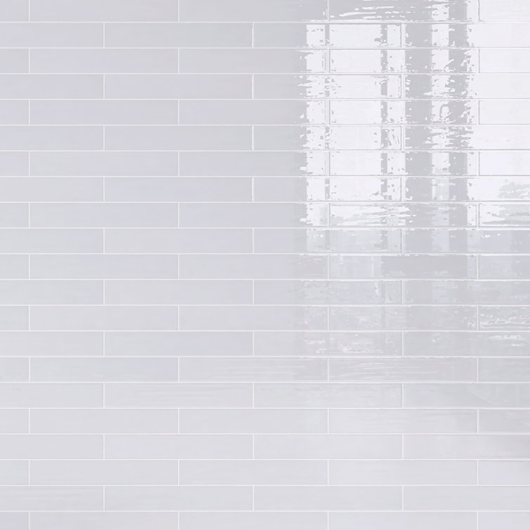 White Glossy Ceramic 3x12 Subway Wall Tile