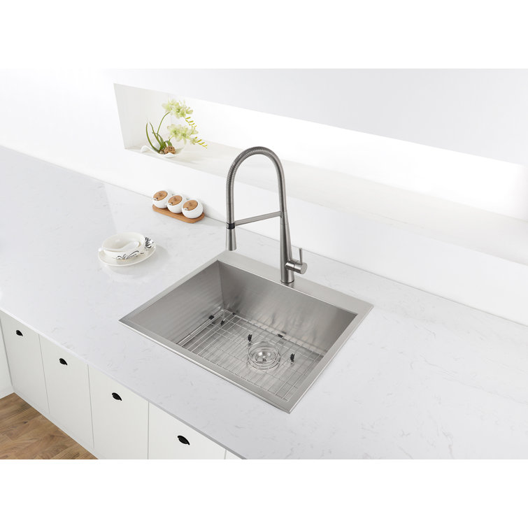 Ruvati 25" Stainless Steel Single Bowl Drop-In Kitchen Sink