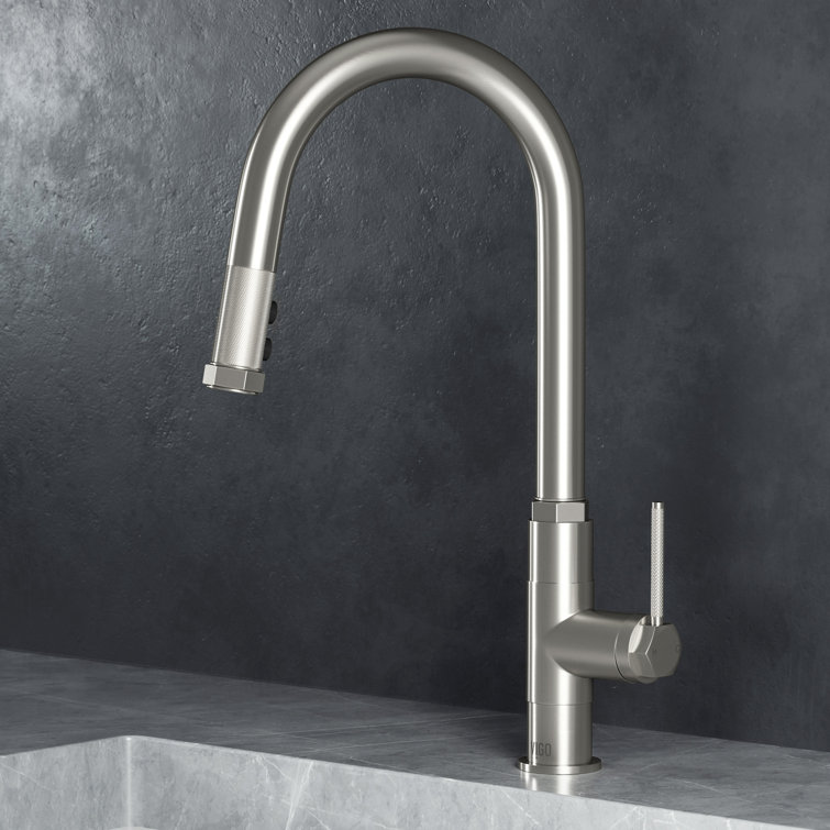 Hart 18" Stainless Steel Pull-Down Kitchen Faucet with Spray