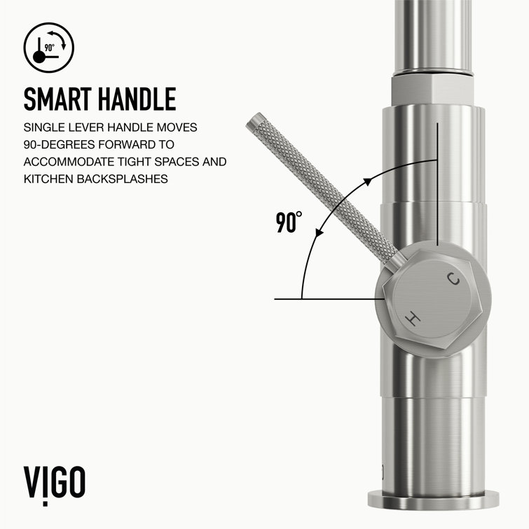 Hart 18" Stainless Steel Pull-Down Kitchen Faucet with Spray