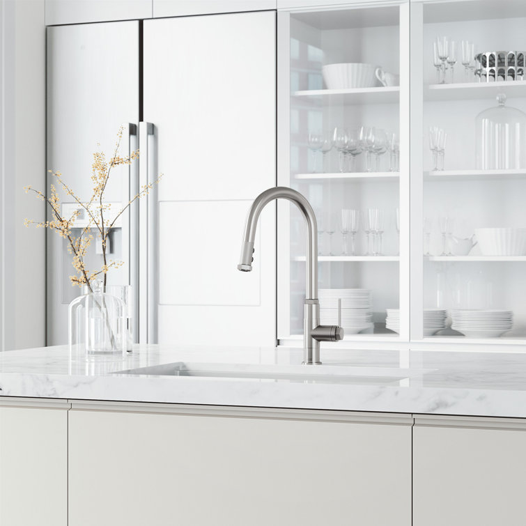 Hart 18" Stainless Steel Pull-Down Kitchen Faucet with Spray