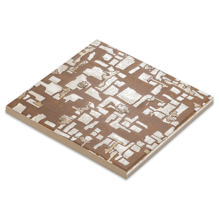 Charlotte 8x8 Fall Copper Textured Porcelain Square Tile