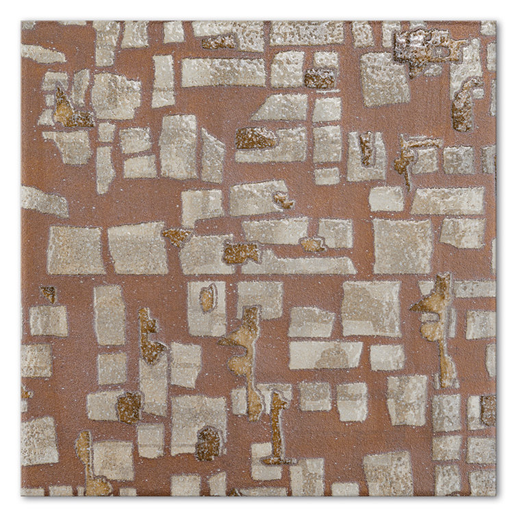 Charlotte 8x8 Fall Copper Textured Porcelain Square Tile