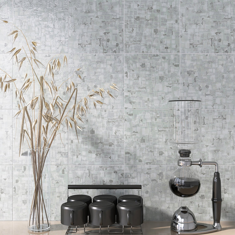 Winter Sky 8x8 Textured Porcelain Floor and Wall Tile