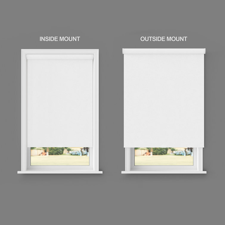 Custom Size Cordless Blackout Roller Shades in Neutral Colors