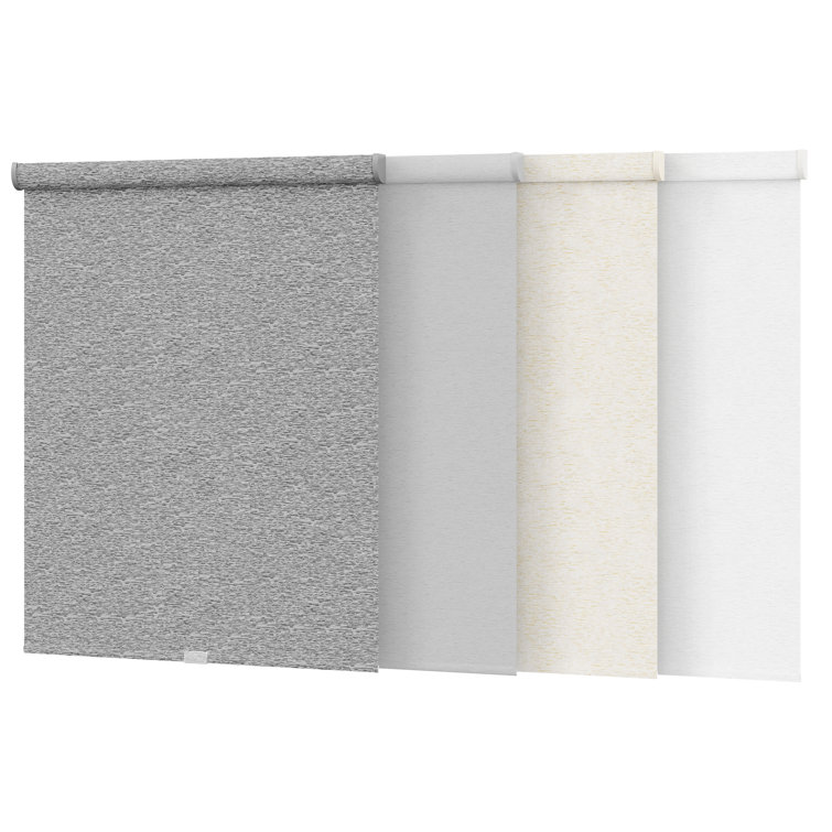 Custom Size Cordless Blackout Roller Shades in Neutral Colors