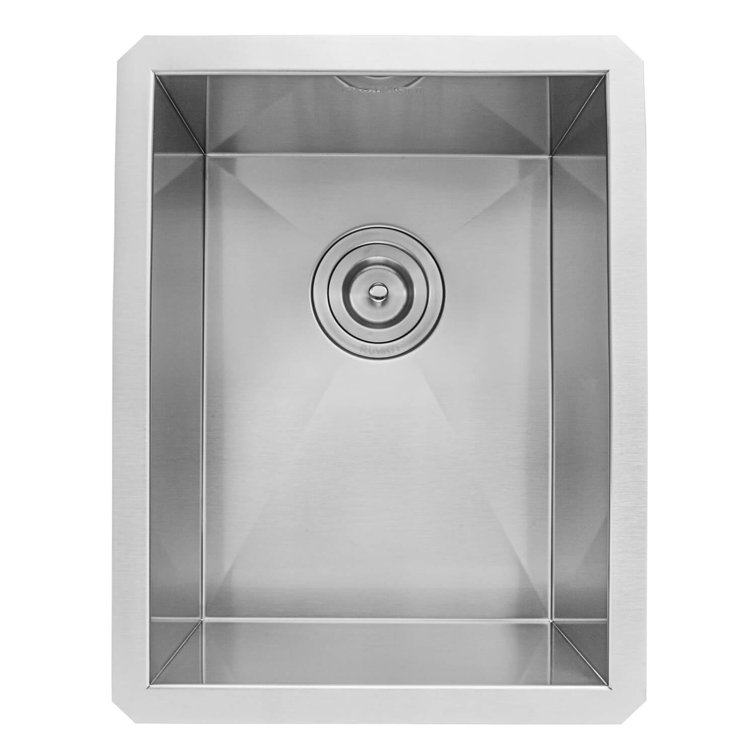 Ruvati 14-inch Brushed Stainless Steel Undermount Bar Prep Sink
