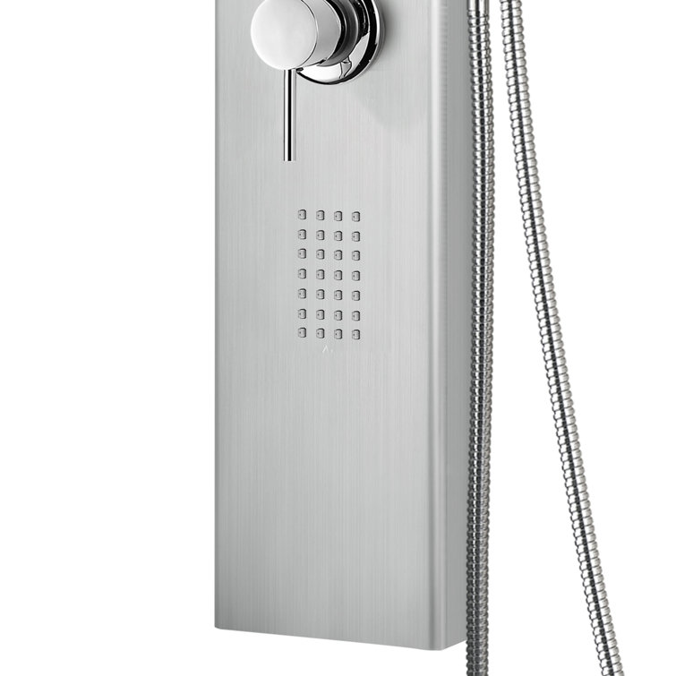 AquaNiche 59" Stainless Steel Shower Panel System with Handshower