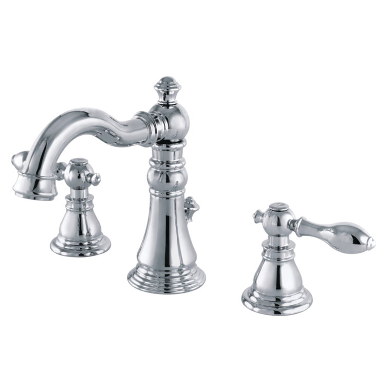 Matte Black Widespread Bathroom Faucet with Lever Handles