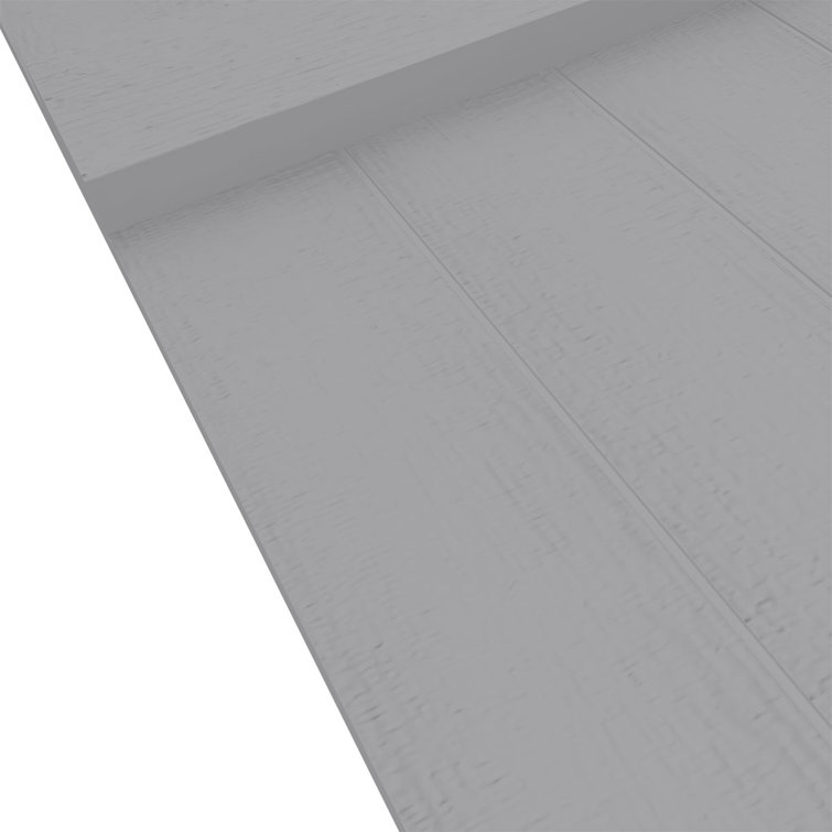 Gray Vinyl 71" Board-n-Batten Exterior Shutters with Installation Kit