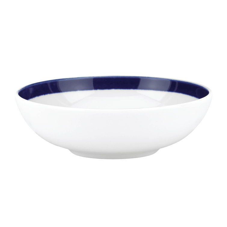 Charlotte Street Blue and White Porcelain Fruit Bowl