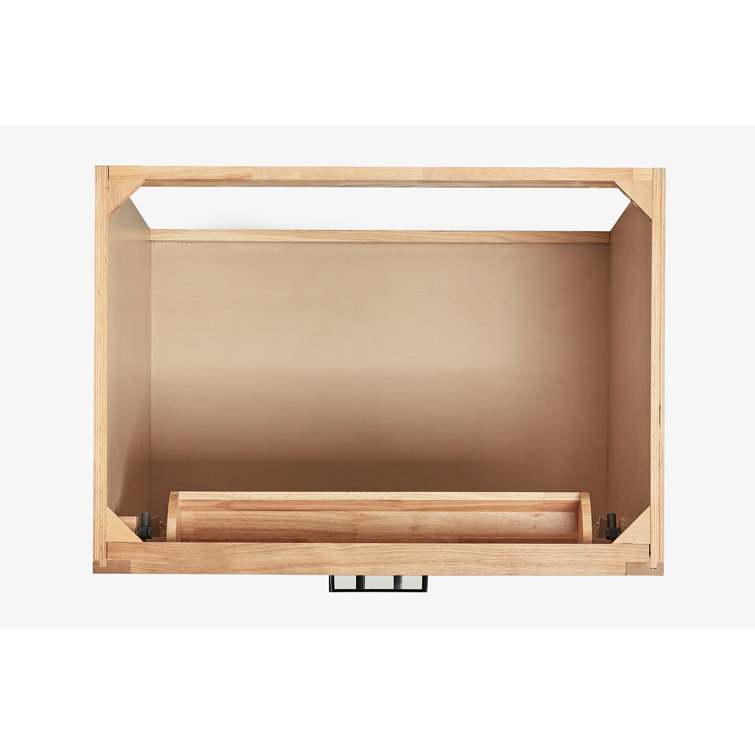 Hepburn 31" Oak Single Sink Vanity with Carrara Marble Top