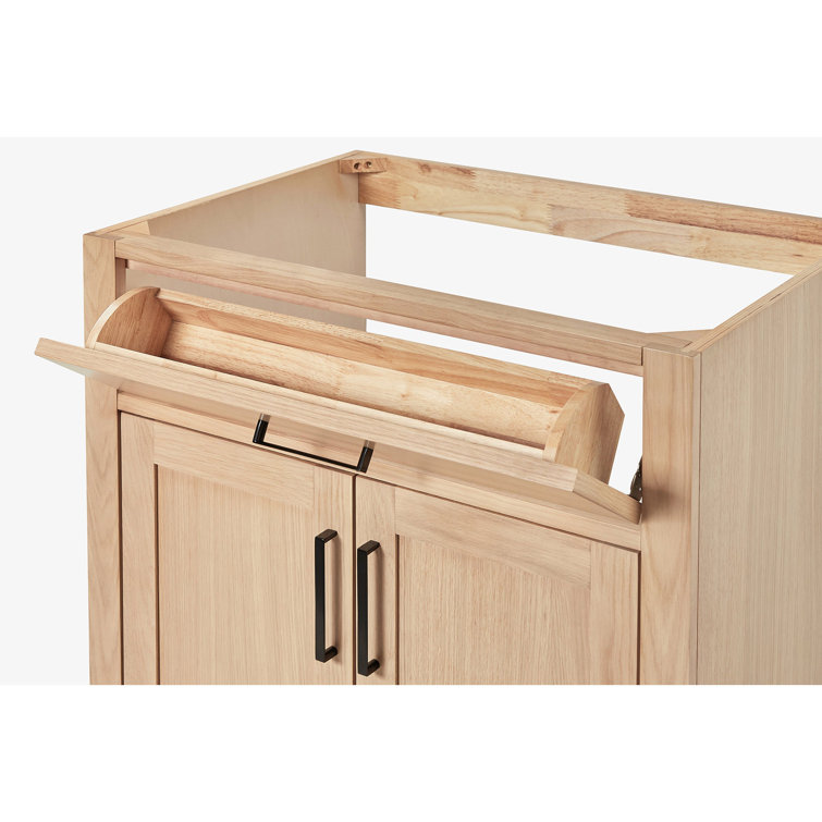 Hepburn 31" Oak Single Sink Vanity with Carrara Marble Top