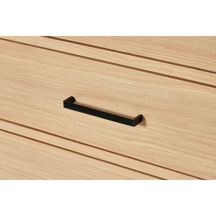 Oak Freestanding Single Vanity with Carrara Marble Top