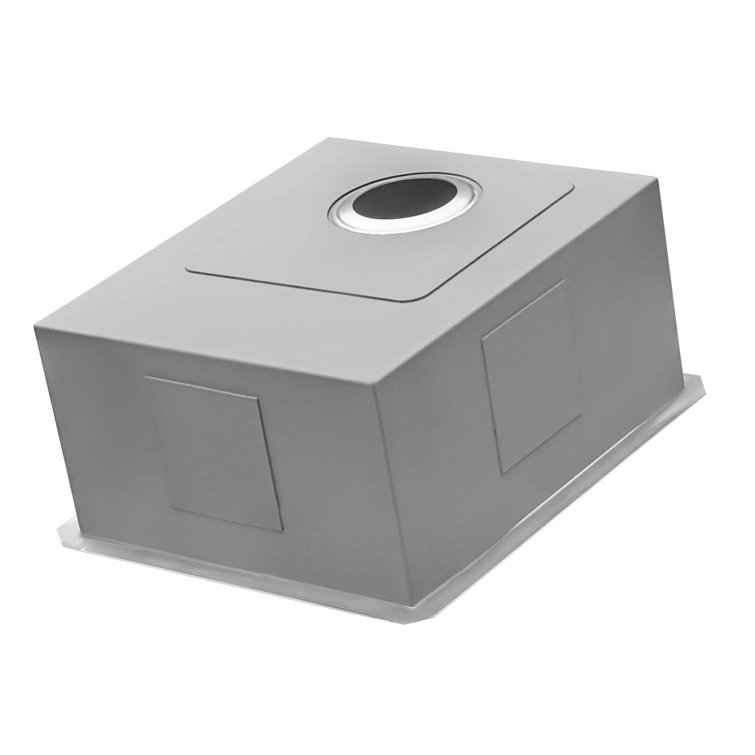Ruvati 15" Stainless Steel Undermount Single Bowl Kitchen Sink