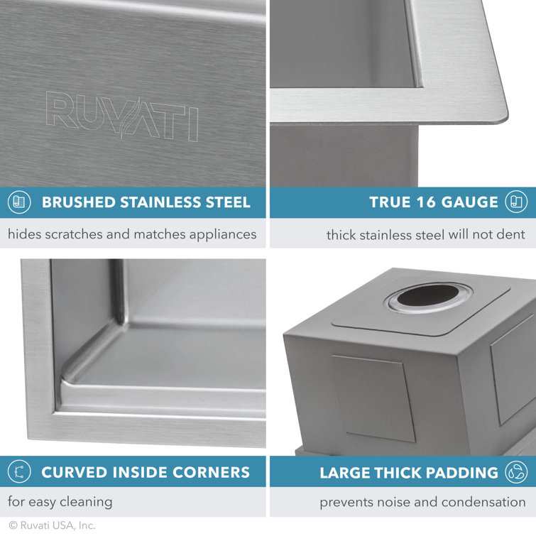 30-Inch Stainless Steel Workstation Kitchen Sink with Accessories