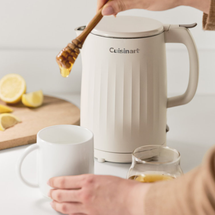 Truffle White 1-Liter Stainless Steel Electric Kettle