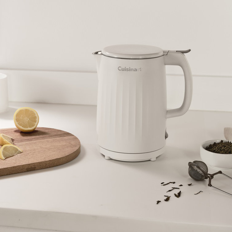 Truffle White 1-Liter Stainless Steel Electric Kettle