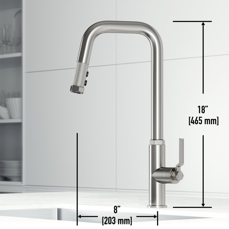 Hart 18" Stainless Steel Pull-Down Kitchen Faucet