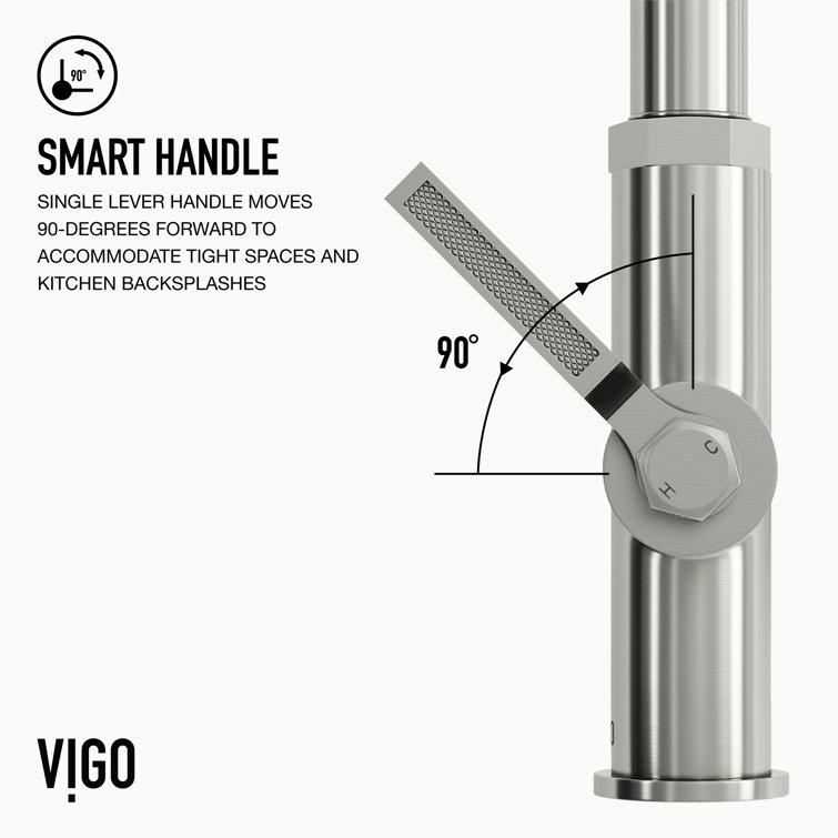 Hart 18" Stainless Steel Pull-Down Kitchen Faucet